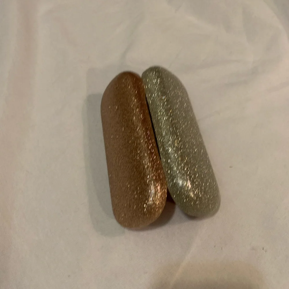Hard Candy Glittery Gold Glasses Case
